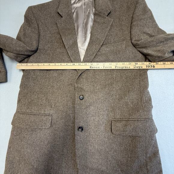 JOS A BANK Sports Coat Mens 43L 100% Camel Hair Jacket Blazer Tan Beige - Picture 5 of 11